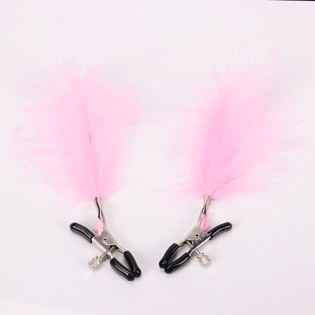 Premium nipple clamps for teasing and BDSM play.