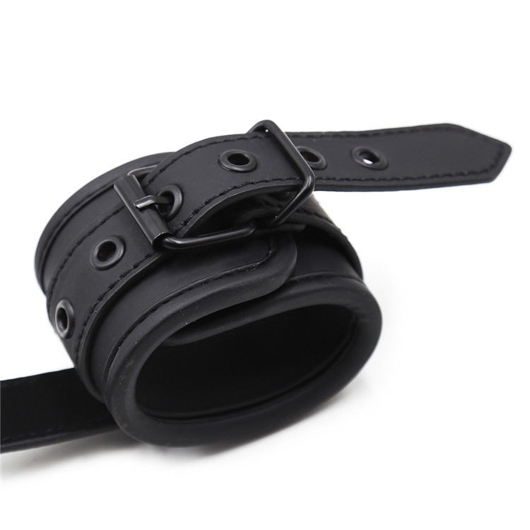 Leather Traction Binding Restraint Cuffs – Adjustable BDSM Gear for Couples