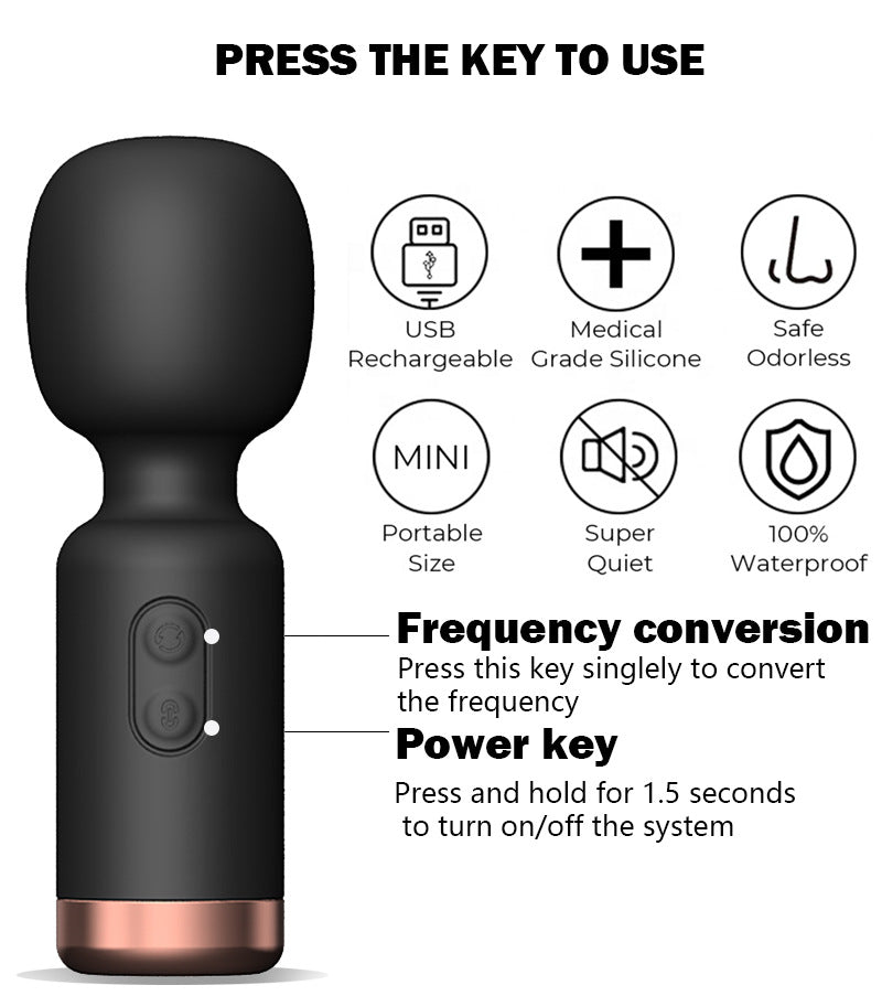 Mini Strong Shock AV Vibrator for Clitoral and G-Spot Stimulation