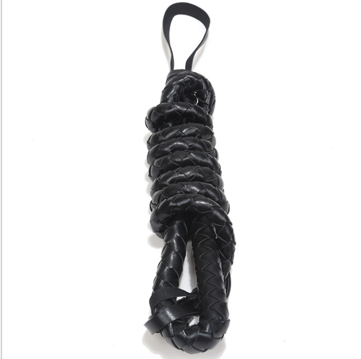 PU leather scattered whips knout for erotic BDSM play, designed for teasing, flirting, and sensual sensation