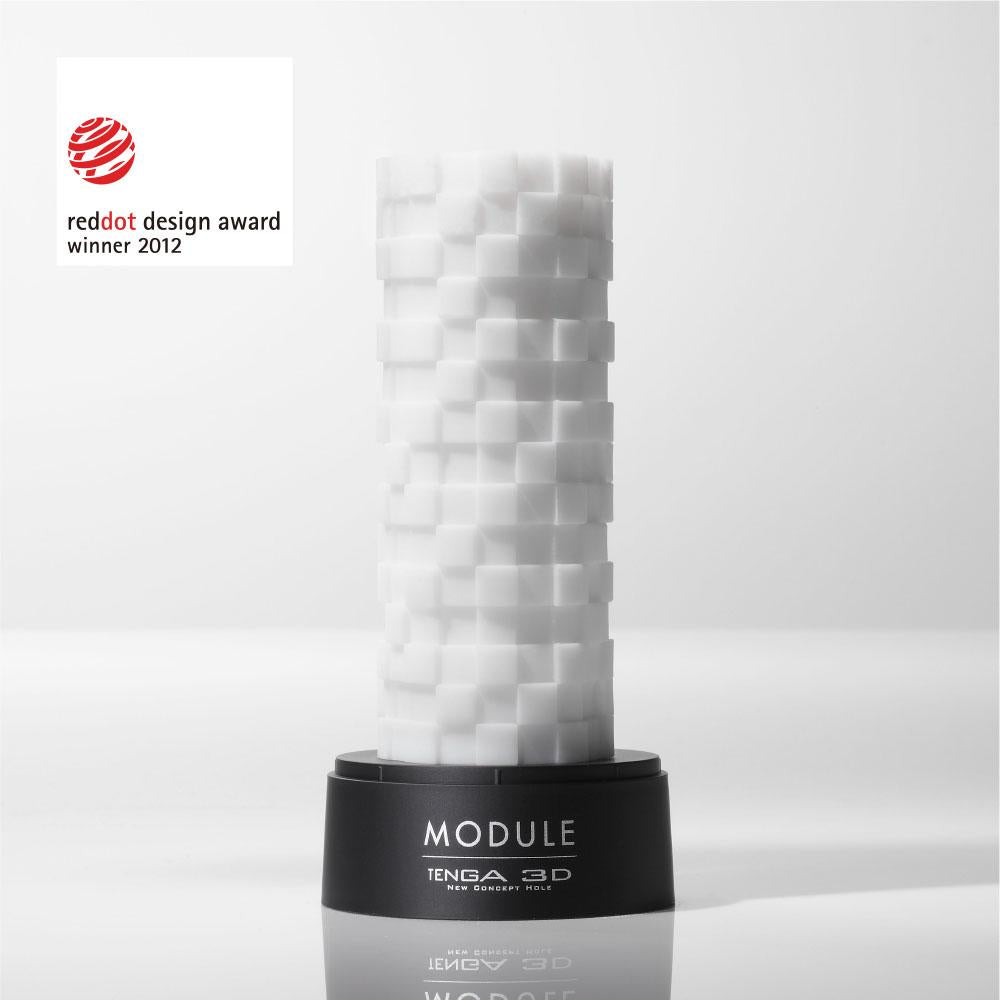 TENGA 3D Module Silicone Male Masturbator with dual realistic vagina and anal textures for customised pleasure.