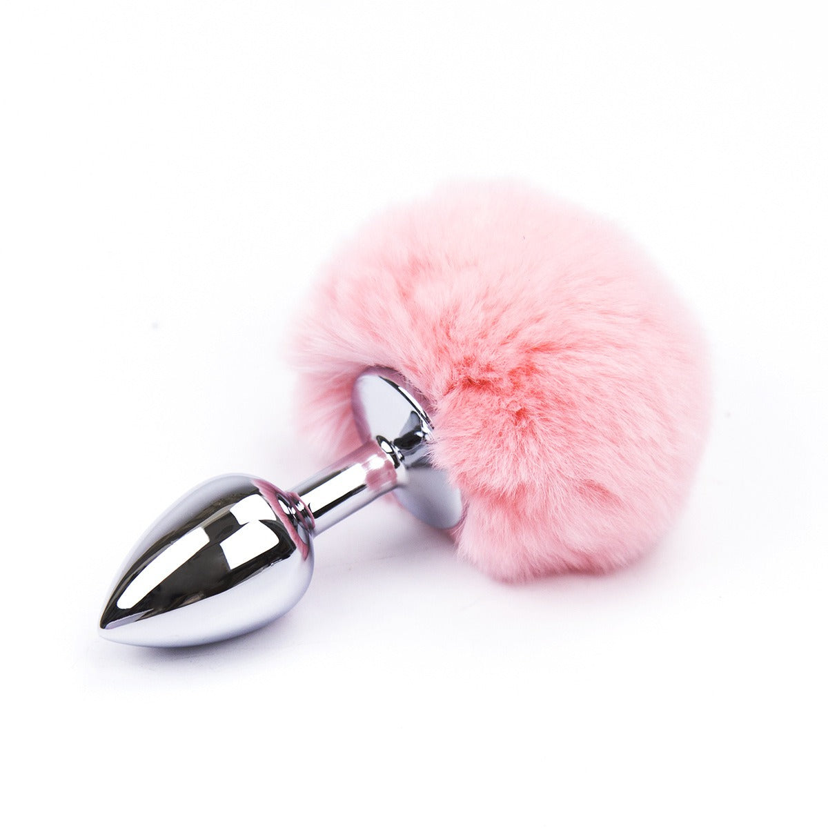 Faux rabbit tail anal plug for men and women, perfect for BDSM play