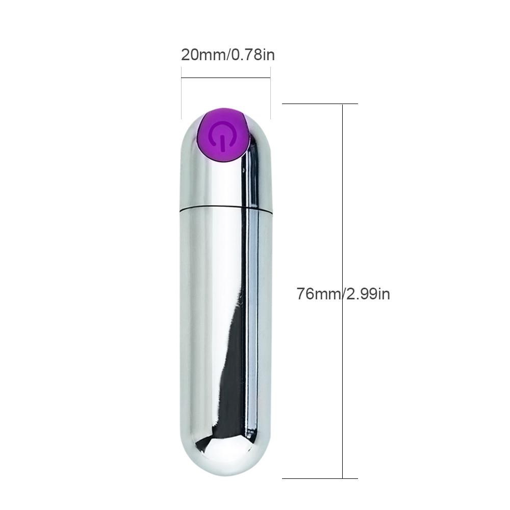 Powerful Mini Bullet Vibrator for Beginners - Waterproof, 10 Speeds, Clitoral Stimulation