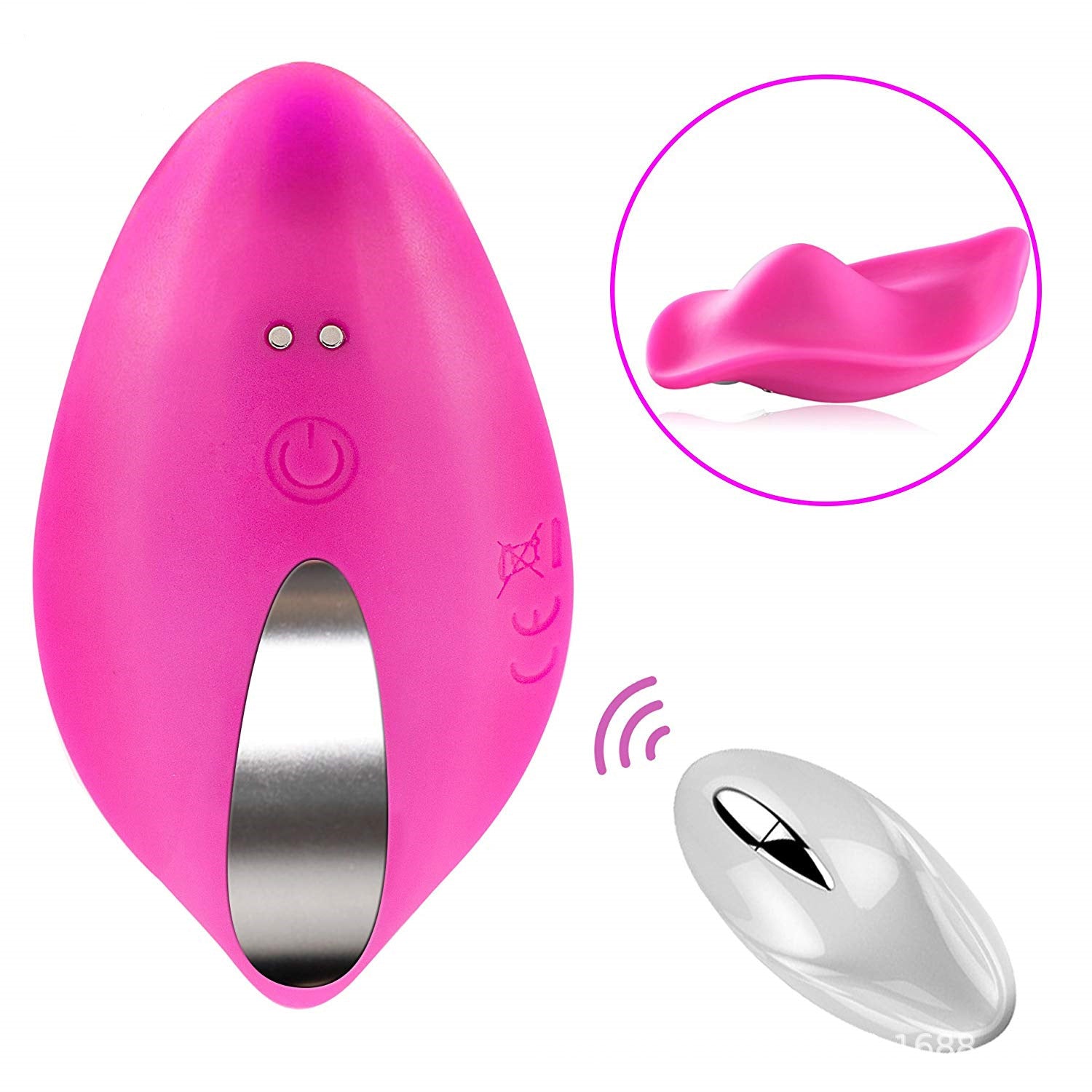 Invisible wearable vibrating egg for clitoral and G-spot stimulation