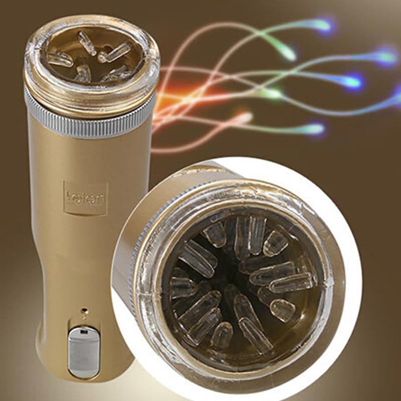 Leten Piston Retractable Thrusting Sex Toy for Men with customizable speed settings for a realistic experience.