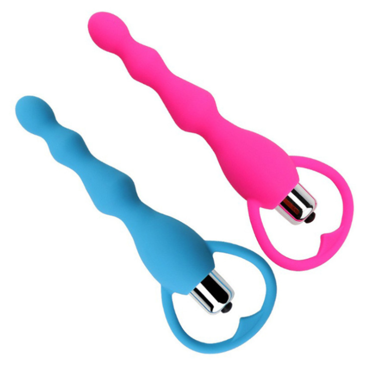 Silicone Waterproof Vibrating Anal Beads with multiple vibration settings and smooth, ergonomic design for intense anal stimulation.