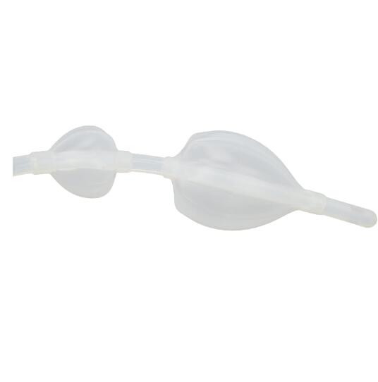 Enema Bulb Silicone Douche with Dual Side Openings and Inflatable Double Bulb