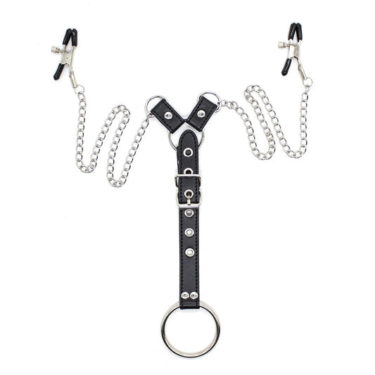 JJ Ring and Chain Milk Clip for men's sexual wellness training