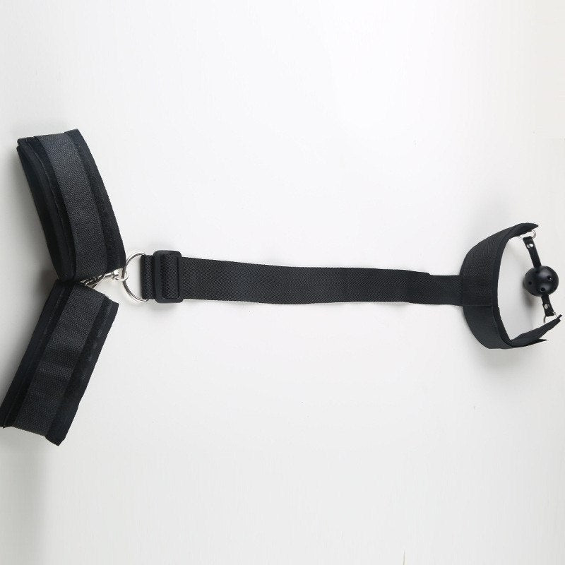 Complete BDSM Restraint Set with Handcuffs and Gag for Dominance and Submission