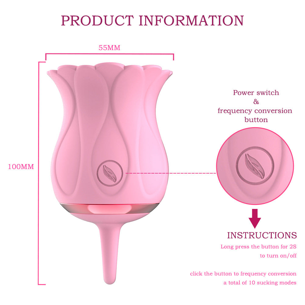 Clitoral massager with adjustable suction and vibration modes