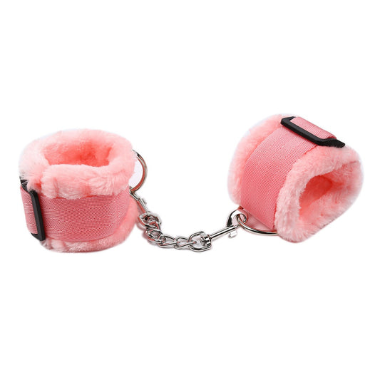 Plush Foot Cuffs for Couples – Soft and Adjustable BDSM Restraint Handcuffs for Sensual Play