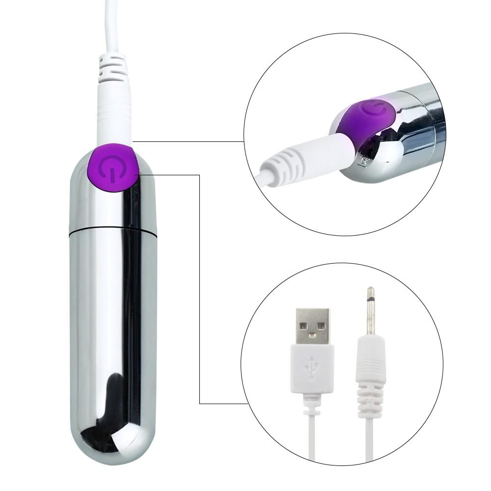 Powerful Mini Bullet Vibrator for Beginners - Waterproof, 10 Speeds, Clitoral Stimulation