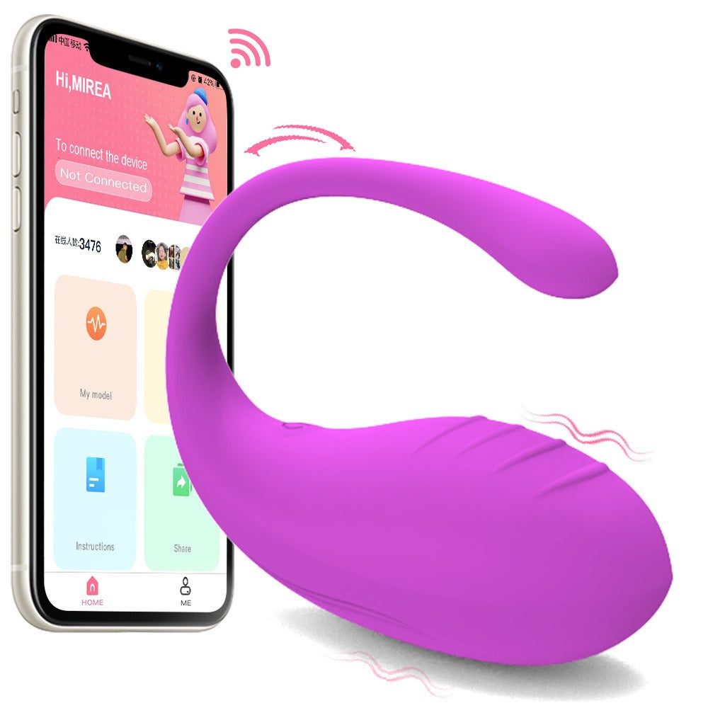 Remote-Controlled Egg Vibrator for Clitoral and G-spot Stimulation