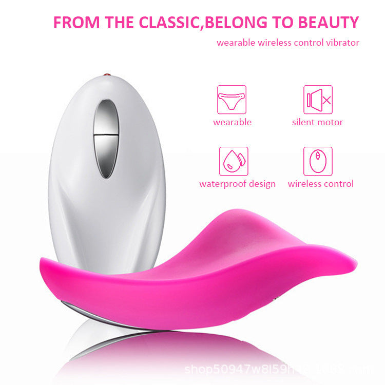 Invisible wearable vibrating egg for clitoral and G-spot stimulation