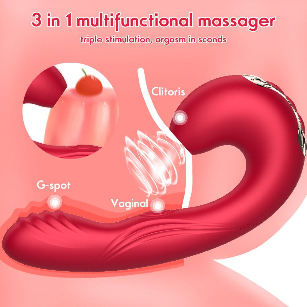 Dual vibrating AV stick for female pleasure – G-spot and clitoral stimulation