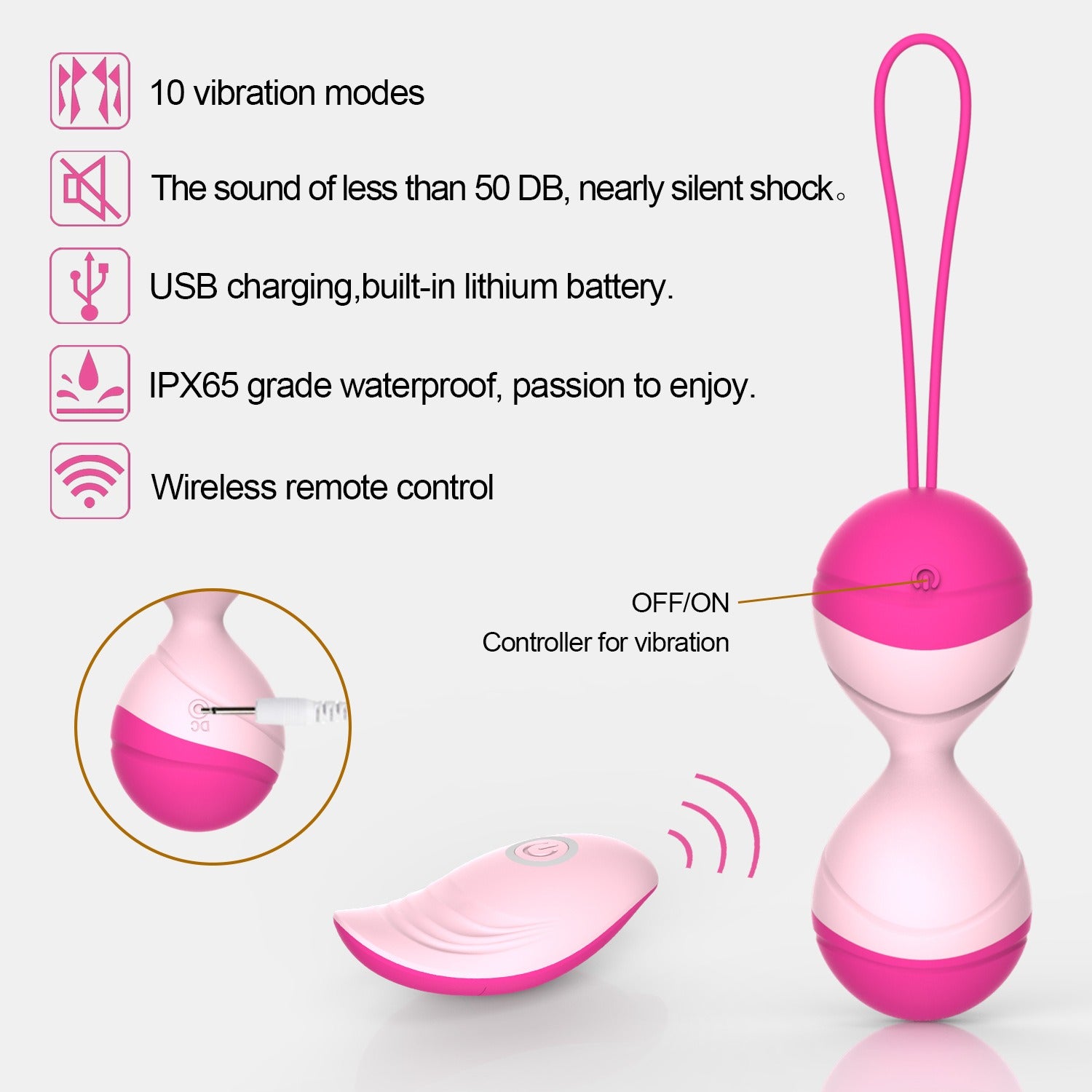 Postpartum Kegel exercise ball for pelvic floor health and pleasure