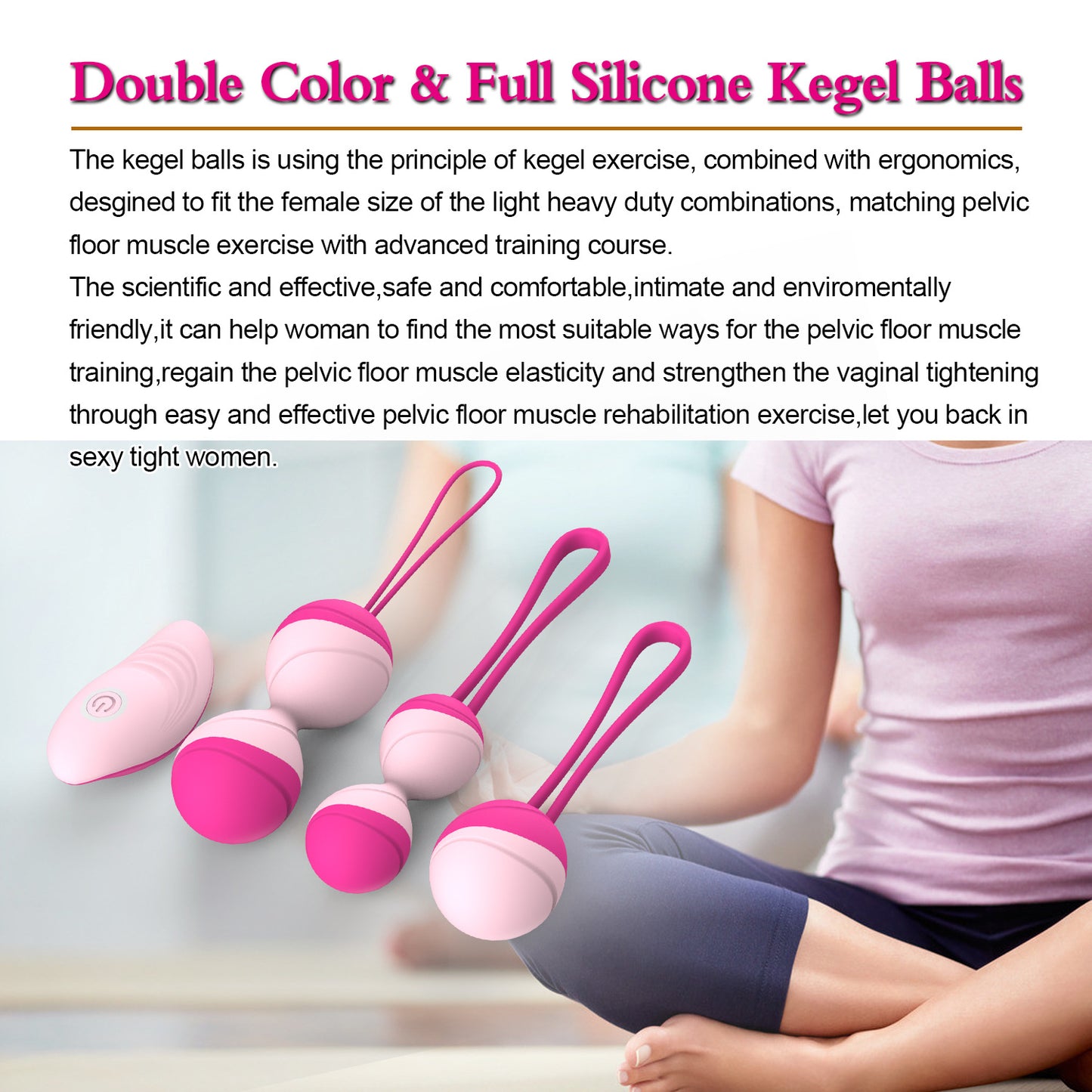 Postpartum Kegel exercise ball for pelvic floor health and pleasure