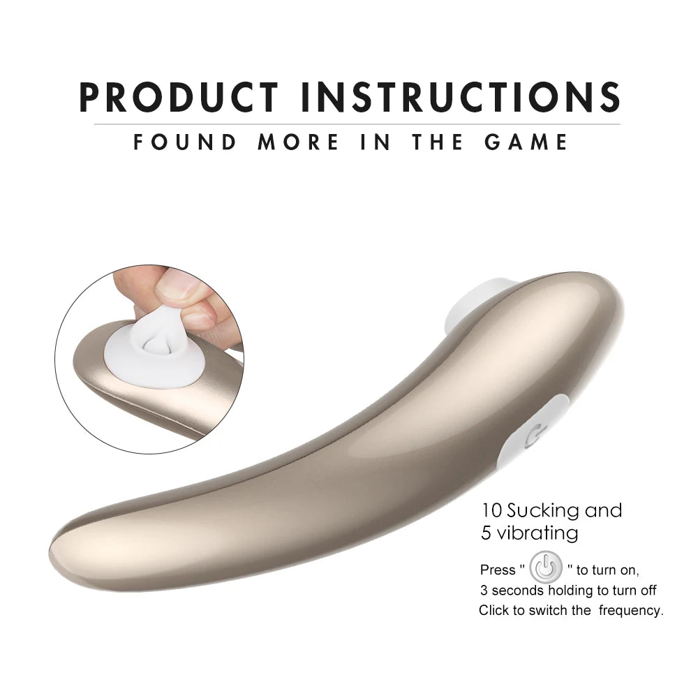 Oral Tongue-Licking and Nipple Stimulator for Women